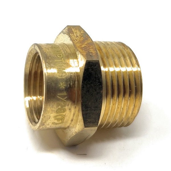 G Thread (British BSPP) Female to NPT Male Adapter - Lead Free (1/2" x 3/4")