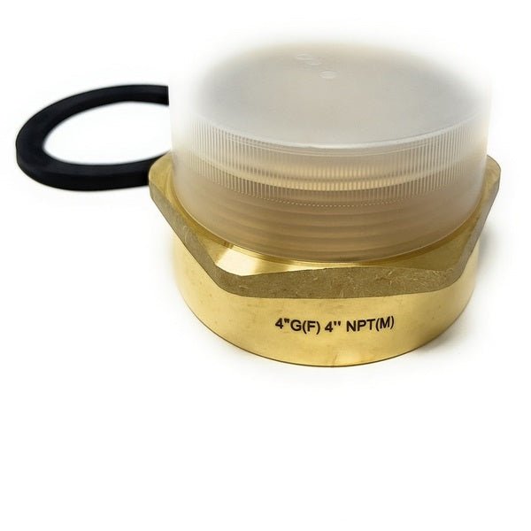 4-inch BSPP female to NPT male brass adapter – lead-free plumbing fitting