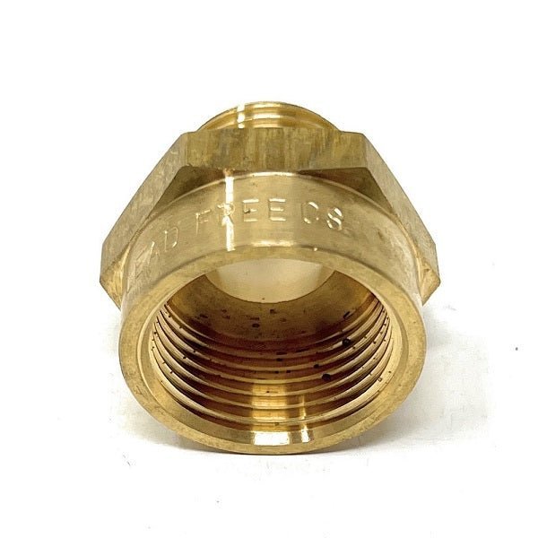 G Thread (Metric BSPP) Male to NPT Female Adapter - Lead Free (1/2" x 3/4") - Cascada Showers