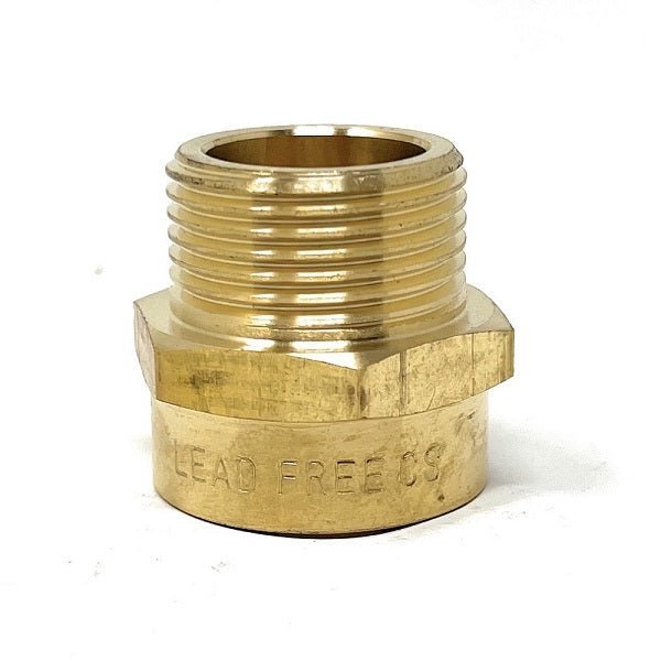 G Thread (Metric BSPP) Male to NPT Female Adapter - Lead Free (3/4" x 3/4") - Cascada Showers