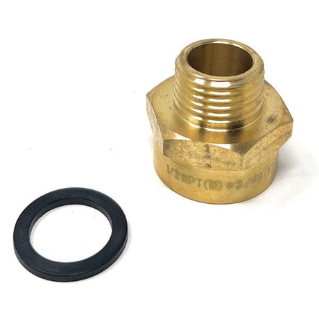 Cascada Showers brass G 3/4 inch female to 1/2 inch NPT male pipe fitting adapter