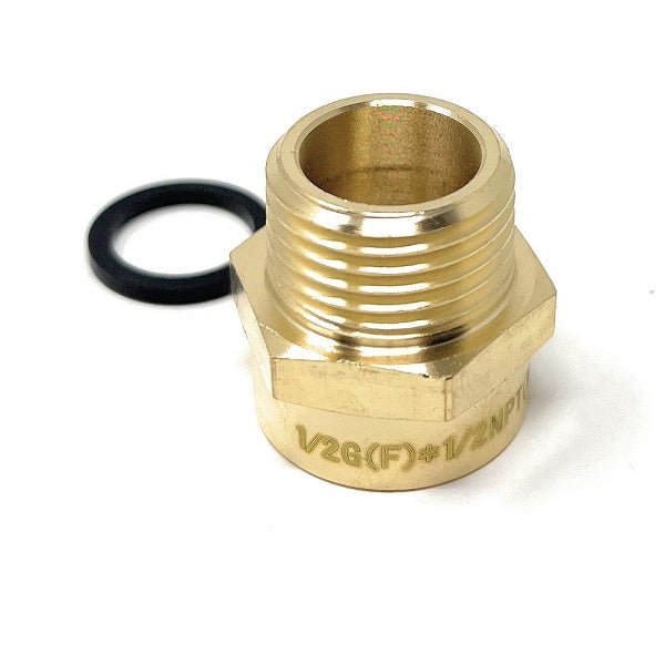 G Thread (British BSPP) Female to NPT Male Adapter - Lead Free (1/2"x1/2")
