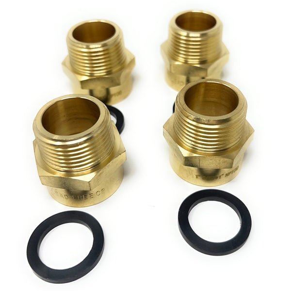 Lead-Free G Thread (British BSPP) Female to NPT Male Pipe Fitting Adapter - 1/4" - 4"