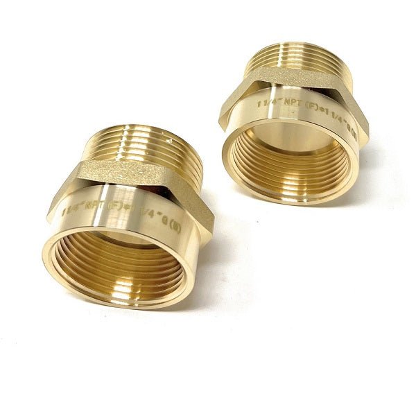 Lead-Free G Thread (British BSPP) Male to NPT Female Pipe Fitting Adapter - 1/4" - 3"