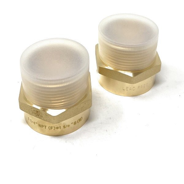 Lead-Free G Thread (British BSPP) Male to NPT Female Pipe Fitting Adapter - 1/4" - 3"