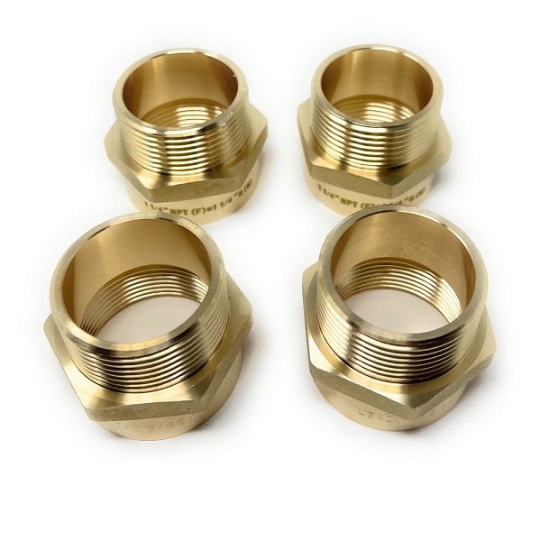 Lead-Free G Thread (British BSPP) Male to NPT Female Pipe Fitting Adapter - 1/4" - 3"