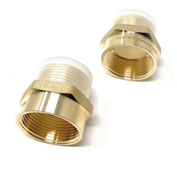 Lead-Free G Thread (British BSPP) Male to NPT Female Pipe Fitting Adapter - 1/4" - 3"