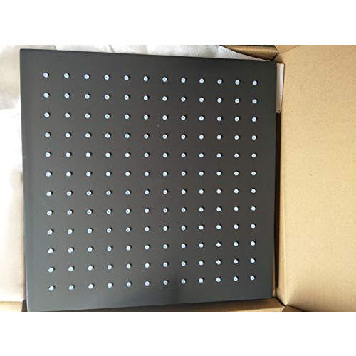 10" Square Ceiling Mount Rainfall LED Shower Head, include Shower Arm - Cascada Showers showerhead system rain head shower handheld set complete led bathroom heads light rainfall