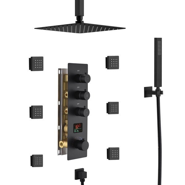 10" Thermostatic Digital Shower System By Cascada Showers - Cascada Showers