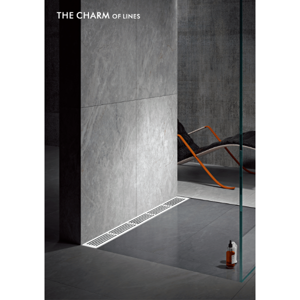 12", Linear Drain System for Floor, Stainless Steel 304, 1073 - Cascada Showers