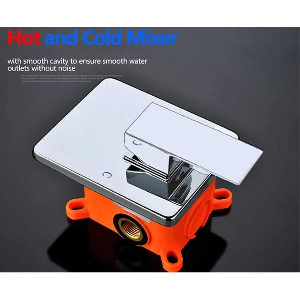12" Square LED Wall Mounted Shower Set - Cascada Showers