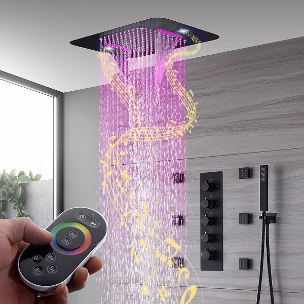 15"x23" Cascada Stella Luxury LED Shower System - Cascada Showers