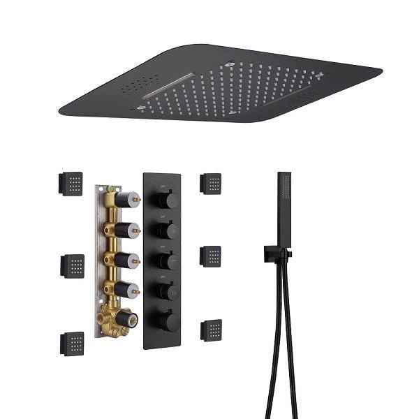 15"x23" Cascada Stella Luxury LED Shower System - Cascada Showers