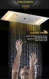 Elevate your shower routine with our Luxurious LED Shower Head. Experience 4 types of rainfall, easy installation, and a sleek flush mount ceiling design