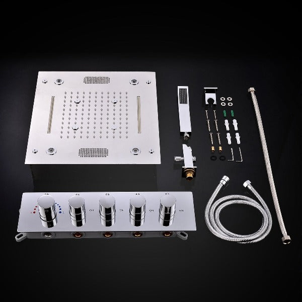 led black shower system with speaker bluetooth shower head shower head with handheld waterfall Shower Head led shower head with speaker best shower head oil rubbed bronze shower system bronze shower head set shower head speaker