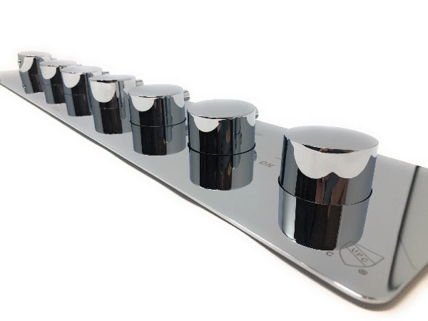 23"x31" Luxurious Classic Design recessed waterfall & rainfall LED shower system – 7 mode - Cascada Showers Cascada Luxurious Design 23"x31" LED Shower System, 6 Functions (Rainfall, Waterfall, Curtain, Misty, Body Jets & Handheld) & Remote App for lights