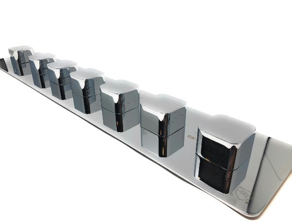 23"x31" Luxurious Classic Design recessed waterfall & rainfall LED shower system – 7 mode - Cascada Showers Cascada Luxurious Design 23"x31" LED Shower System, 6 Functions (Rainfall, Waterfall, Curtain, Misty, Body Jets & Handheld) & Remote App for lights