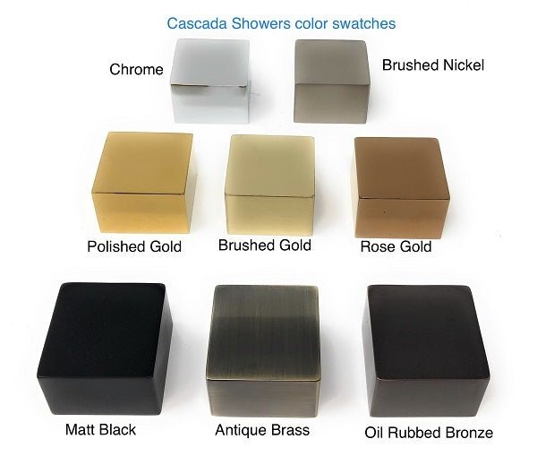 23"x31" Luxurious recessed rain & waterfall LED shower set – 4 mode - Cascada Showers