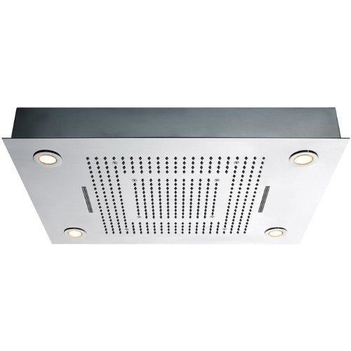 23"x31" Luxurious Waterfall LED Rain Shower Set Stainless Steel Polish - Cascada Showers