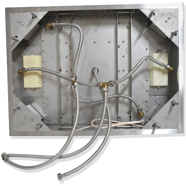 23"x31" Luxurious Waterfall LED Rain Shower Set Stainless Steel Polish - Cascada Showers