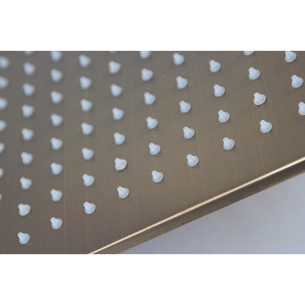 24"x48" Ceiling Mount Rainfall LED Shower Head, include Shower Arm - Cascada Showers