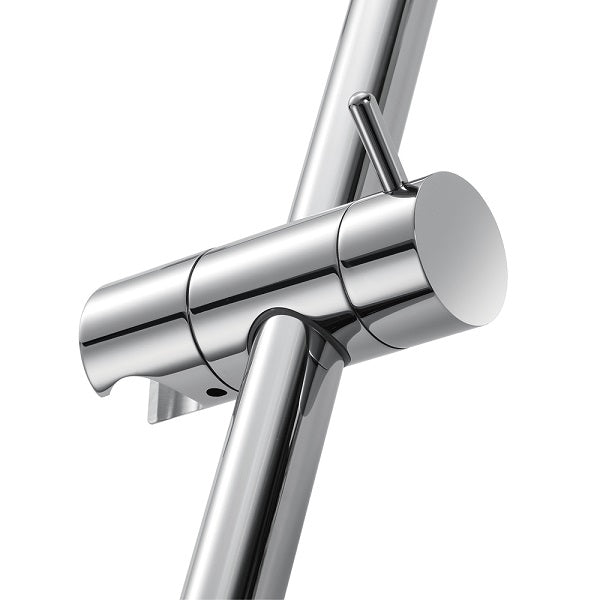25" Shower Sliding Bar with Adjustable Hand Shower Holder - Round Shape - Cascada Showers