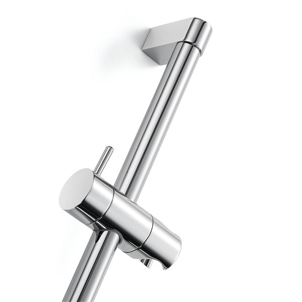 25" Shower Sliding Bar with Adjustable Hand Shower Holder - Round Shape - Cascada Showers