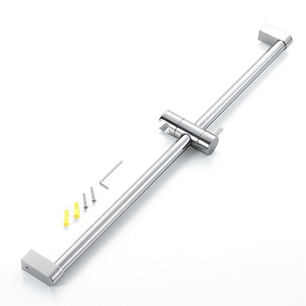 25" Shower Sliding Bar with Adjustable Hand Shower Holder - Round Shape - Cascada Showers