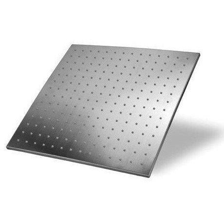 8" Square Ceiling Mount Rainfall LED Shower Head, include Shower Arm - Cascada Showers showerhead system rain head shower handheld set complete led bathroom waterfall heads light rainfall