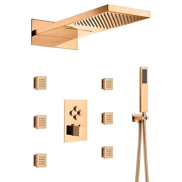 9"x22" Cascada Annecy Shower System - Cascada Showers