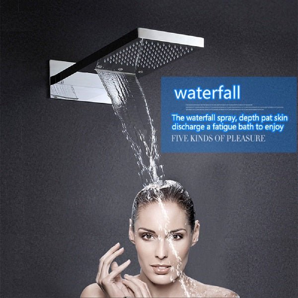 9"x22" Shower Set With 3-Way Thermostatic Valve - Cascada Showers