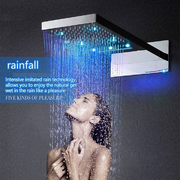 9"x22" Shower Set With 3-Way Thermostatic Valve - Cascada Showers