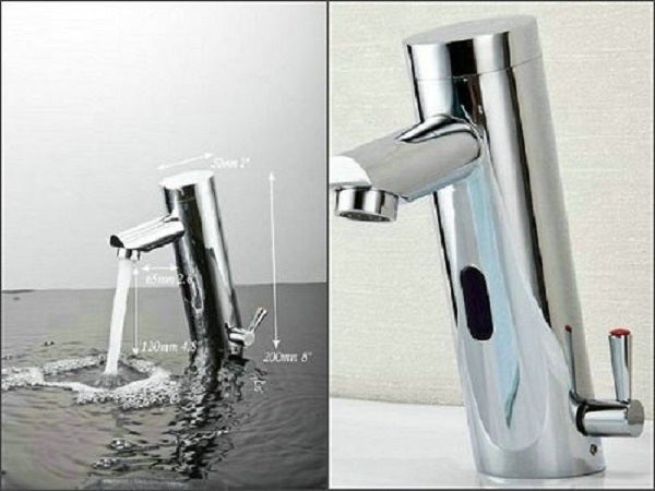 Automatic Hands Free Contemporary Sensor Faucet (Hot & Cold) - Cascada Showers
