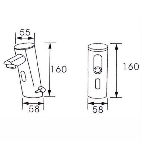 Automatic Hands Free Contemporary Sensor Faucet (Hot & Cold) - Cascada Showers