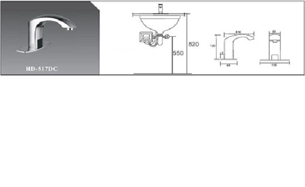 Automatic Hands Free Contemporary Sensor Faucet (Hot & Cold) - Cascada Showers