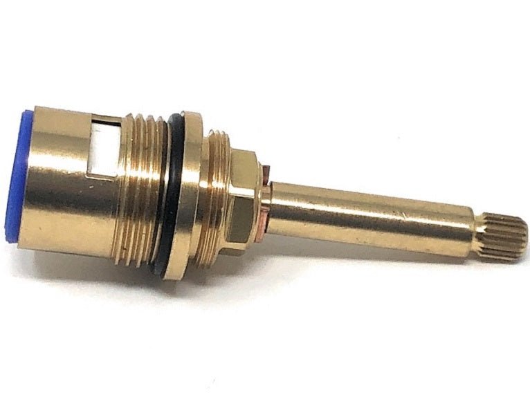 Durable brass diverter cartridge for thermostatic shower control