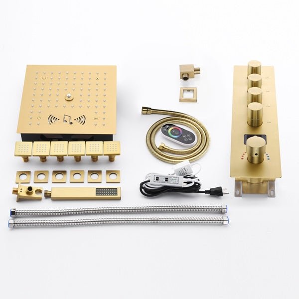 Cascada 12" Siena Digital Music LED Shower System - Cascada Showers