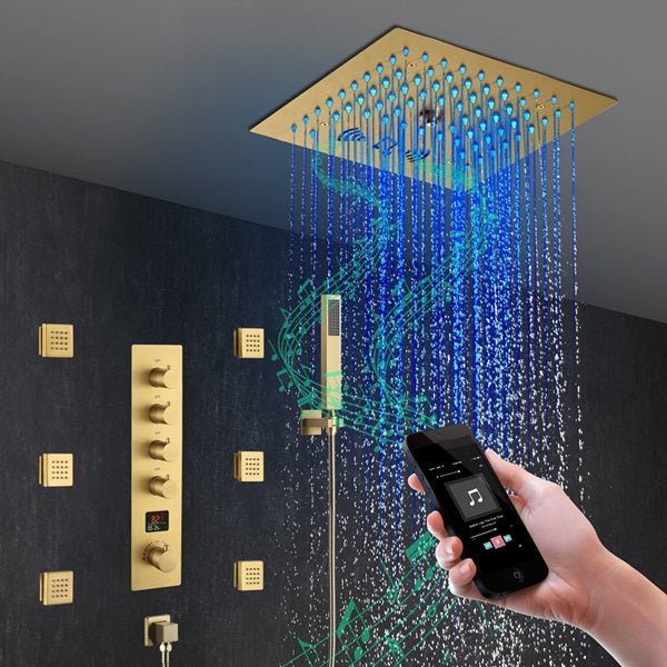 Cascada 12" Siena Digital Music LED Shower System - Cascada Showers
