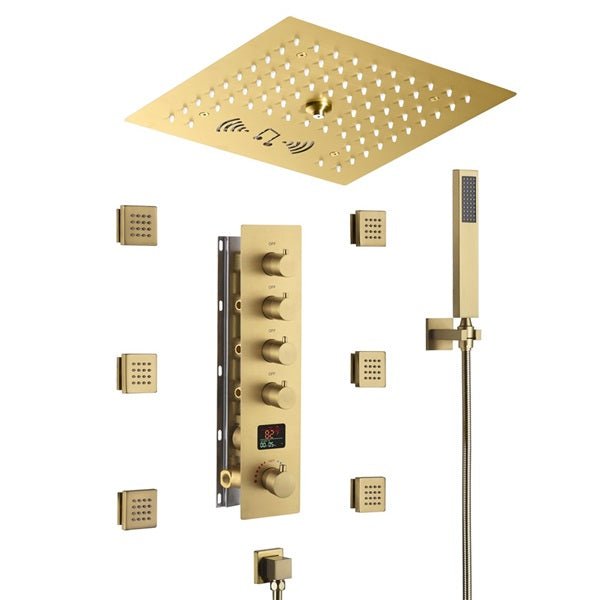 Cascada 12" Siena Digital Music LED Shower System - Cascada Showers