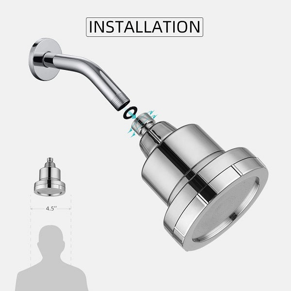 Cascada 15-Stage Filtered Rainfall Shower Head - Cascada Showers