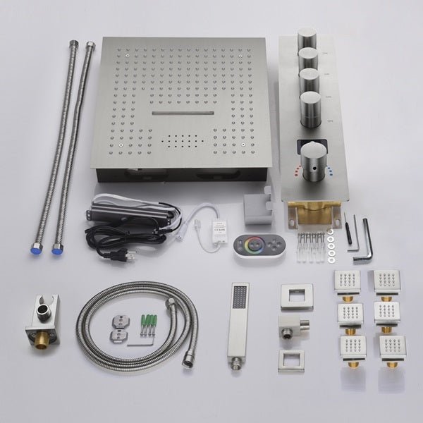 Cascada 16" Siena Digital Rainfall LED Shower System - Cascada Showers