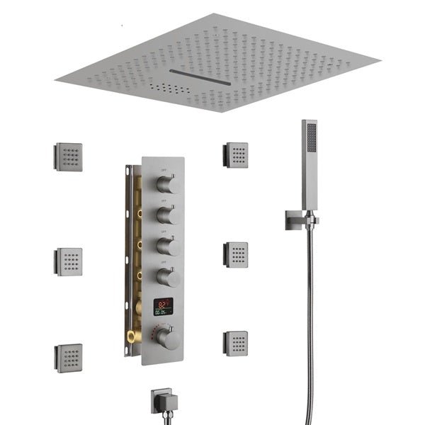 Cascada 16" Siena Digital Rainfall LED Shower System - Cascada Showers