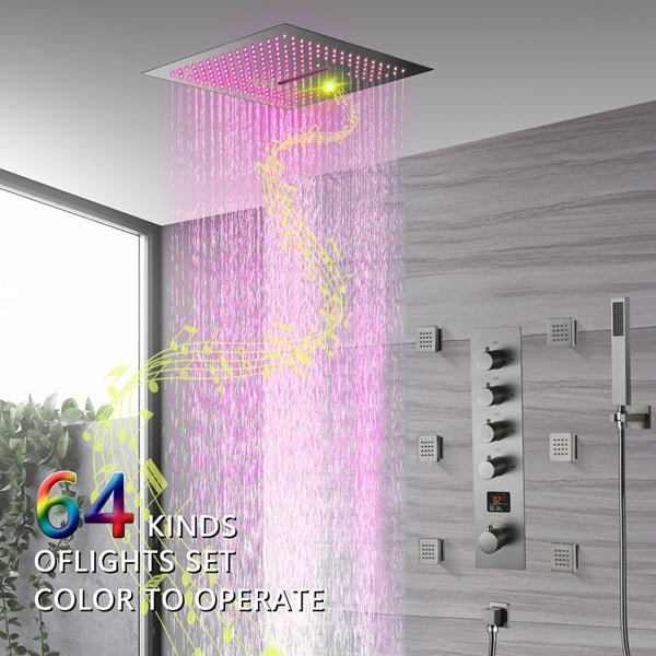 Cascada 16" Siena Digital Rainfall LED Shower System - Cascada Showers