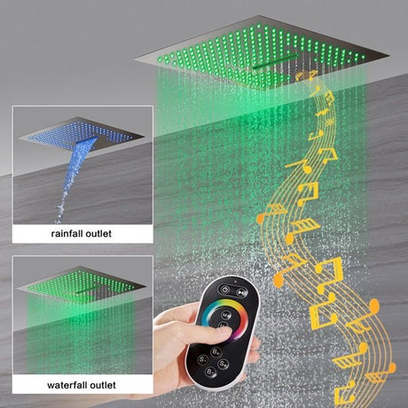 Cascada 16" Siena Digital Rainfall LED Shower System - Cascada Showers