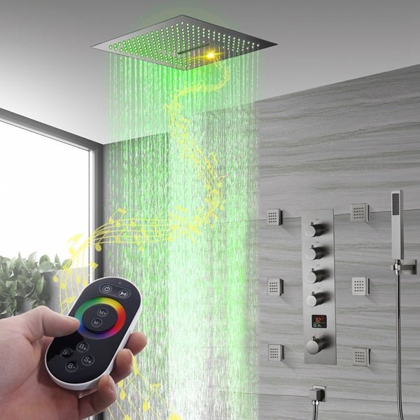 Cascada 16" Siena Digital Rainfall LED Shower System - Cascada Showers