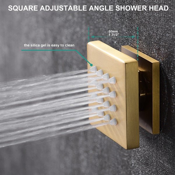 Cascada 16" Turin Digital Rainfall LED music Shower System - Cascada Showers