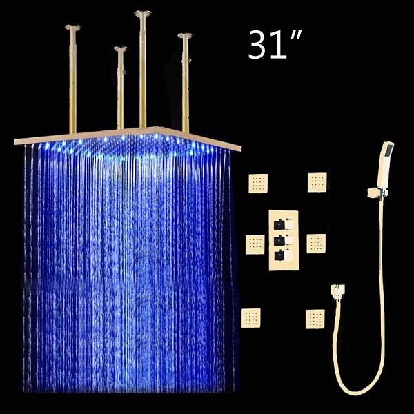 Cascada 31" Luxury LED Rainfall Shower System | Ultimate Spa Experience - Cascada Showers