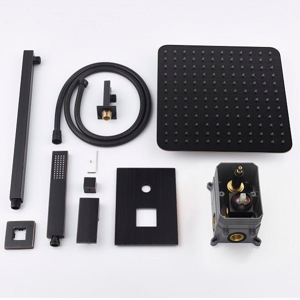 Cascada Geneva 12” Square Shower Set - Cascada Showers