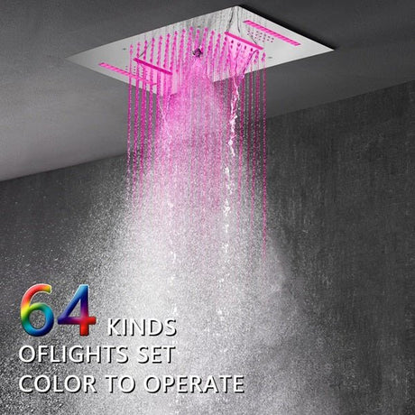 Cascada Lido 15"x23" Music LED Shower Head - Cascada Showers