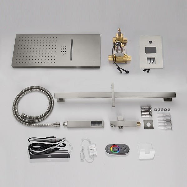 Cascada Luxury 9"x22” Music LED shower set - Cascada Showers